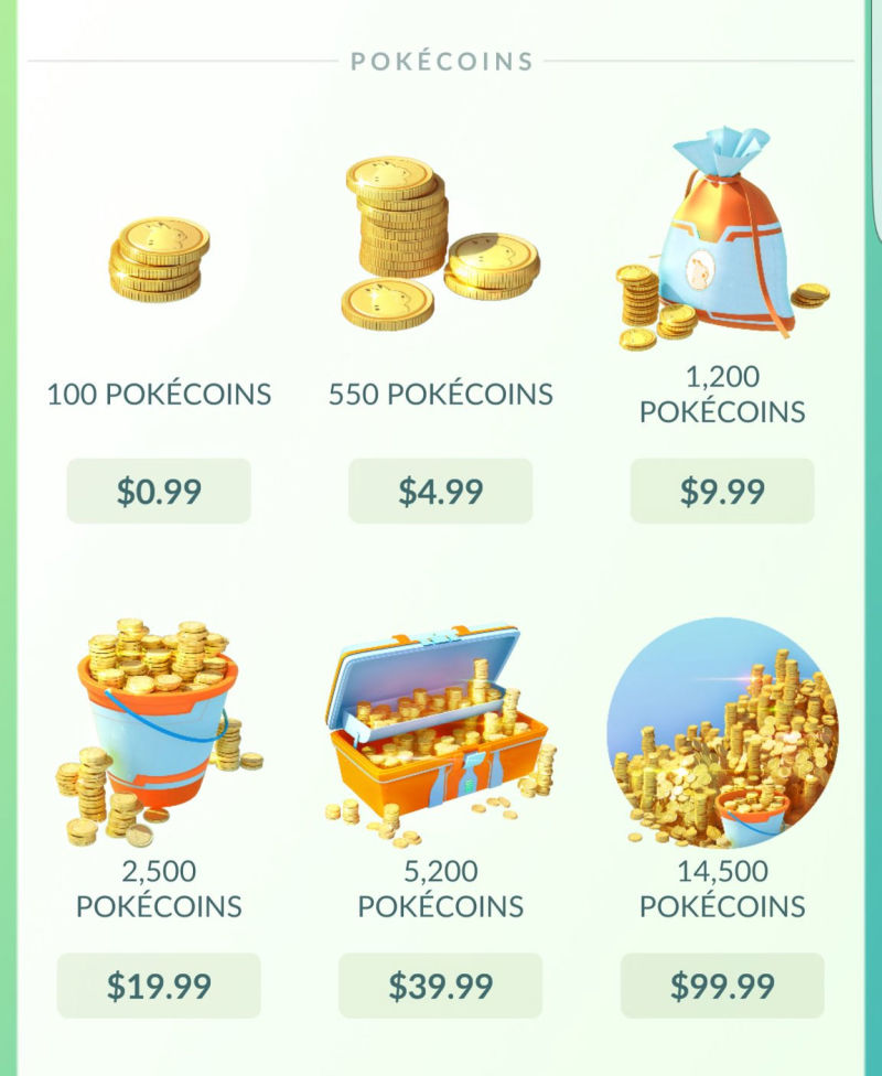 Illustration for article titled Así son las microtransacciones en Pokémon Go: hasta 100 dólares para comprar pokéballs